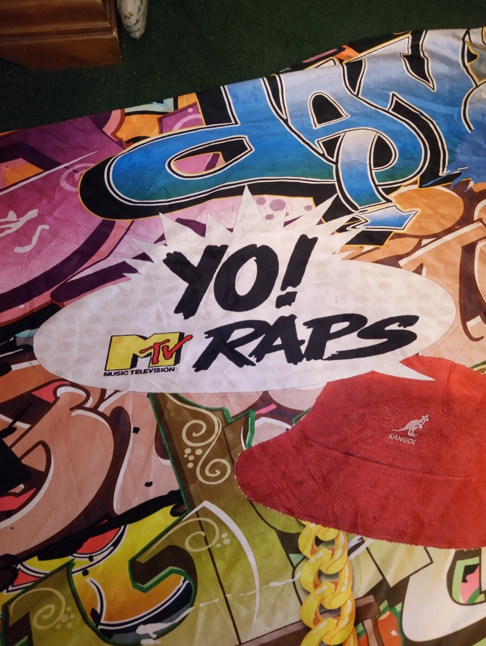 We 💗 The 90s Yo! Raps Graphic Hip Hop Cloth Wall Drop 7FtX5FT LIKE NEW
